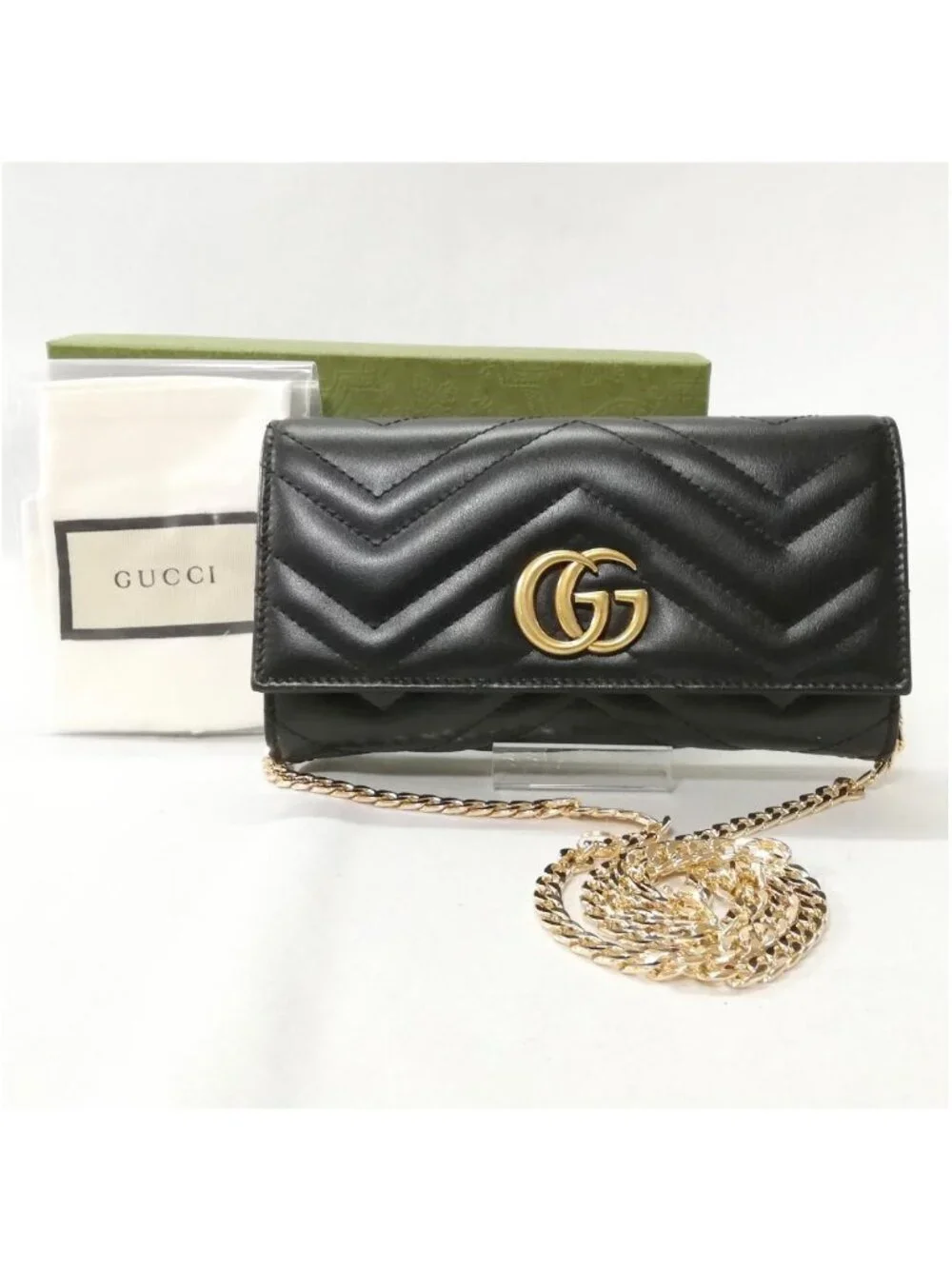 Gucci GG Marmont Bifold Wallet Leather Black